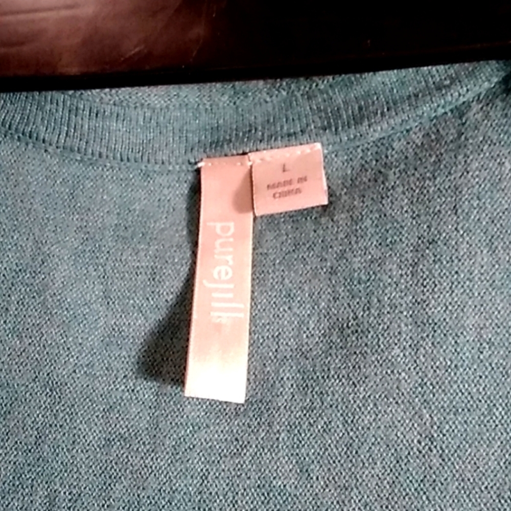 PUREJILL Teal Button-Up Cardigan Sz XXL - Picture 3 of 7